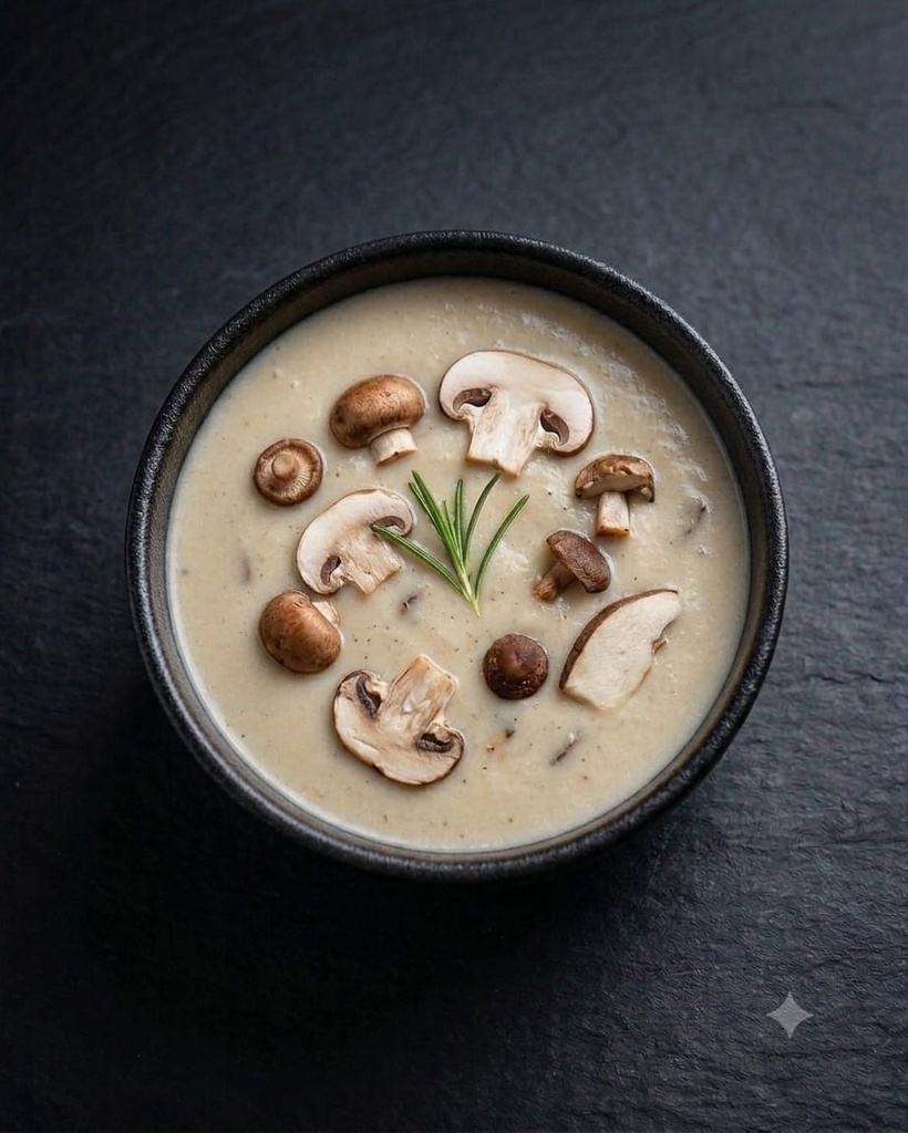 شوربة كريمة الفطر